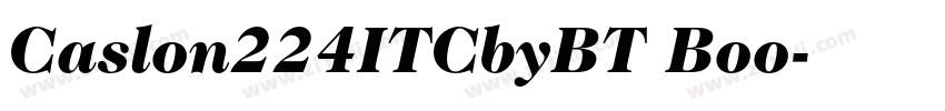 Caslon224ITCbyBT Boo字体转换